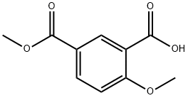 2-Methoxy-5-(Methoxycarbonyl)benzoic acid Struktur