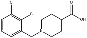 1-(2,3-dichlorobenzyl)piperidine-4-carboxylic acid 结构式