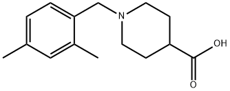 1-(2,4-dimethylbenzyl)piperidine-4-carboxylic acid 结构式