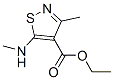 4-Isothiazolecarboxylicacid,3-methyl-5-(methylamino)-,ethylester(7CI,9CI) 结构式