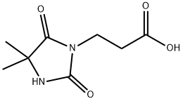 3-(4,4-二甲基-2,5-二氧代-咪唑啉-1-基)-丙酸 结构式