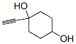 1,4-Cyclohexanediol, 1-ethynyl- (7CI) Structure