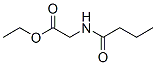 Glycine, N-(1-oxobutyl)-,ethyl ester Structure