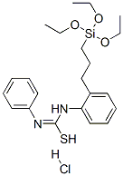 N,N′-ジフェニルカルバミミドチオ酸3-(トリエトキシシリル)プロピル・塩酸塩 化学構造式