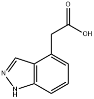吲唑-4-乙酸 结构式