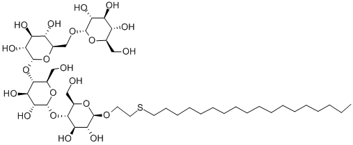 硫乙基-4-O-(4-O[6-O-A-D-葡萄糖基]-A-D-葡萄糖基)-B-D-葡萄糖苷, 90215-01-3, 结构式