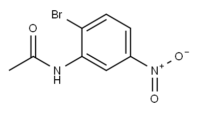 N-(2-溴-5-硝基苯基)乙酰胺 结构式