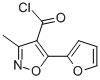 4-Isoxazolecarbonyl chloride, 5-(2-furyl)-3-methyl- (7CI) Struktur