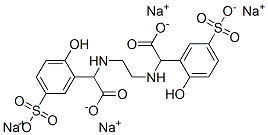 tetrasodium alpha,.alpha'.-(ethylenediimino)bis[(2-hydroxy-5-sulphonatophenyl)acetate] Struktur