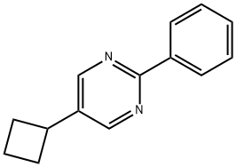 Pyrimidine, 5-cyclobutyl-2-phenyl- (9CI) Struktur