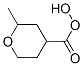 Pyran-4-carboxylic acid, tetrahydro-4-hydroxy-2-methyl- (7CI) Struktur