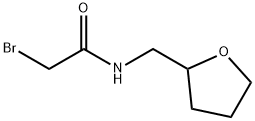 2-ブロモ-N-(テトラヒドロ-2-フラニルメチル)アセトアミド 化学構造式