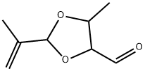 1,3-Dioxolane-4-carboxaldehyde,  5-methyl-2-(1-methylethenyl)- Structure