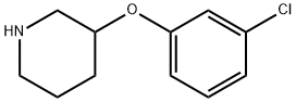 3-(3-氯苯氧基)哌啶 结构式
