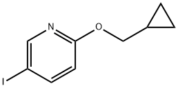2-(环丙基甲氧基)-5-碘吡啶 结构式