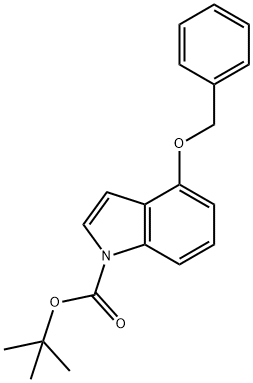 TERT-BUTYL 4-(BENZYLOXY)-1H-INDOLE-1-CARBOXYLATE, 903131-59-9, 结构式