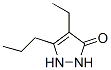 3-Pyrazolin-5-one,  4-ethyl-3-propyl-  (7CI) Structure