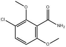 3-氯-2,6-二甲氧基苯甲酰胺 结构式