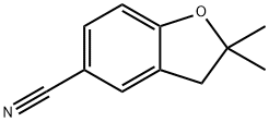 2,3-二氢-2,2-二甲基-5-苯并呋喃甲腈 结构式