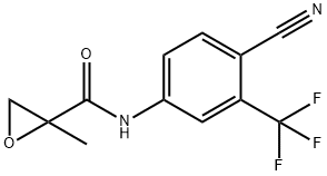 N-[4-Cyano-3-(trifluoromethyl)phenyl]methacrylamide epoxide Structure
