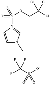 2,2,2-Trichloroethoxysulfuryl-N-methylimidazolium Triflate 结构式