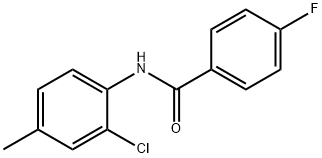 N-(2-氯-4-甲基苯基)-4-氟苯甲酰胺 结构式