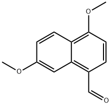 4,7-ジメトキシナフタレン-1-カルバルデヒド 化学構造式