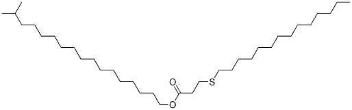 Propanoic acid,3-(tetradecylthio)-,iso-Octadecyl ester Structure