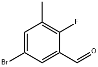 5-溴-2-氟-3-甲基苯甲醛 结构式