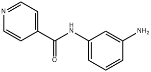 N-(3-氨基苯基)吡啶-4-甲酰胺 结构式