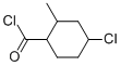 Cyclohexanecarbonyl chloride, 4-chloro-2-methyl- (9CI) Struktur