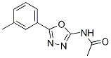 N-[5-(3-METHYLPHENYL)-1,3,4-OXADIAZOL-2-YL]ACETAMIDE 结构式