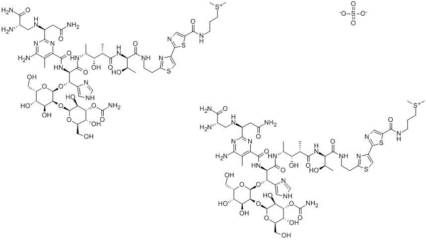 硫酸博莱霉素, 9041-93-4, 结构式