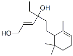 2-Hexene-1,4-diol, 4-ethyl-6-(2,6,6-trimethyl-2-cyclohexen-1-yl)-, cyclized Structure