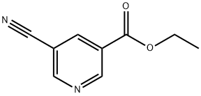 5-氰基-3-吡啶甲酸乙酯 结构式