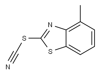 Thiocyanic acid, 4-methyl-2-benzothiazolyl ester (7CI) Struktur