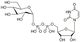 Uridine 5'-Diphospho-α-D-glucose-13C6 DiaMMoniuM Salt 结构式