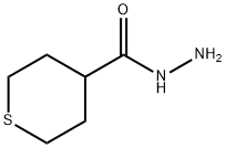 2H-Thiopyran-4-carboxylic  acid,  tetrahydro-,  hydrazide 结构式