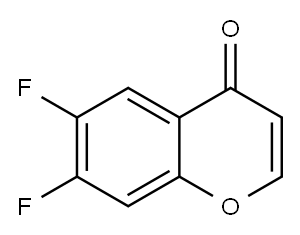 4H-1-Benzopyran-4-one, 6,7-difluoro- 结构式