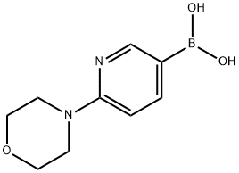 6-(モルホリノ)ピリジン-3-ボロン酸 化学構造式
