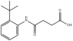 4-[(2-叔丁基苯基)氨基]-4-氧代-丁酸 结构式