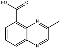 3-甲基喹喔啉-5-羧酸 结构式