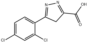 3-Carboxy-5-(2,4-dichlorophenyl)-4H-pyrazole 结构式