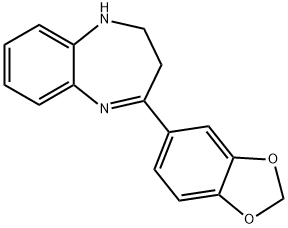 4-BENZO[1,3]DIOXOL-5-YL-2,3-DIHYDRO-1H-BENZO[B][1,4]DIAZEPINE 结构式