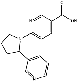 6-(2-PYRIDIN-3-YL-PYRROLIDIN-1-YL)-NICOTINIC ACID 结构式