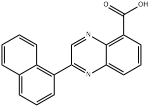 2-萘-1-基-喹喔啉-5-羧酸 结构式