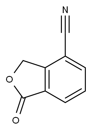 1-氧代-1,3-二氢异苯并呋喃-4-甲腈, 90483-95-7, 结构式