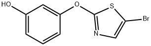 3-[(5-溴-2-噻唑基)氧基]苯酚, 904961-08-6, 结构式
