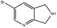 3-溴-6,7-二氢-5H-吡咯并[3,4-B]吡啶 结构式