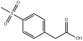 4-甲磺酰基苯乙酸 结构式